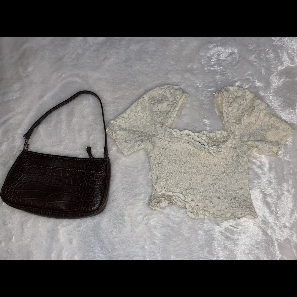 Zara cream floral top